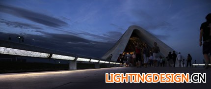 Lighting Design and Light Art Magazine Image    Harmo<em></em>nisation of Zaragoza Expo by ALS als zh20 zaragoza access to bridge pavilion